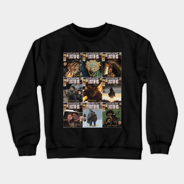 The Last of Us Comic Covers Collage Crewneck Sweatshirt by JustRalphy